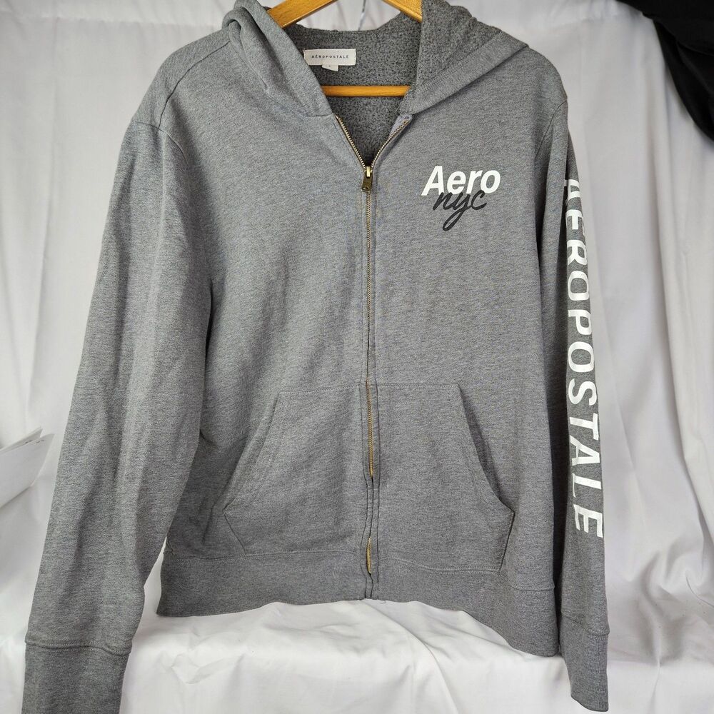 Aeropoatale NY Zip Up Long Sleeve Hoodie Sweatshirt